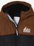 Two-tone Hooded Jacket with Recycled Polyester Padding, for Boys brown+sage green - vertbaudet enfant 