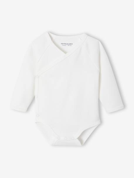 3-Piece Set for Newborns: Plain Knit Cardigan + Sleepsuit + Bodysuit rose - vertbaudet enfant 