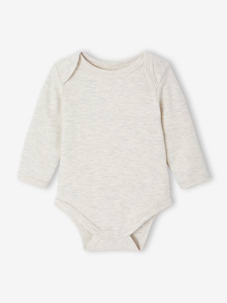 Pack of 5 Bodysuits with Cut-Away Shoulders for Newborns ecru - vertbaudet enfant 