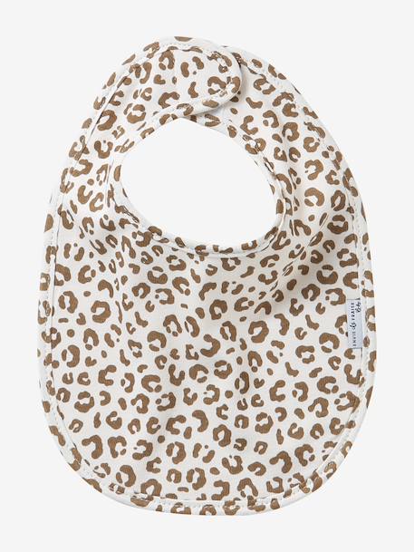 Leopard Bib Set, ENVIE DE FRAISE beige - vertbaudet enfant 