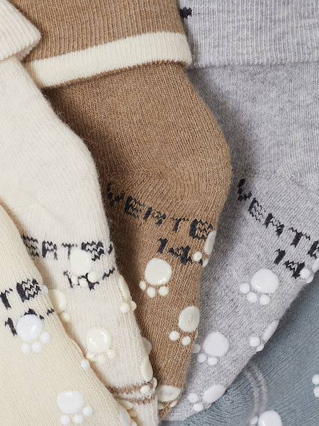 Lot 5 Bottoms naissance en bouclette beige - vertbaudet enfant 