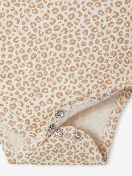 Pack of 5 Bodysuits with Cut-Away Shoulders for Newborns ecru - vertbaudet enfant 