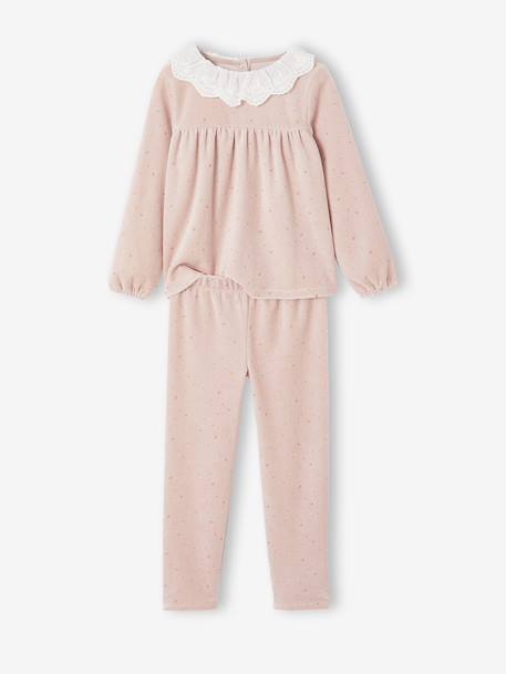 Pyjamas with Sequinned Cape for Girls rosy - vertbaudet enfant 