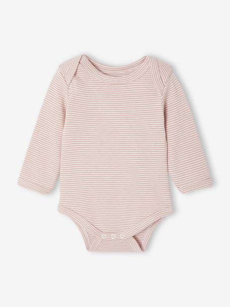 Pack of 5 Bodysuits with Cut-Away Shoulders for Newborns ecru - vertbaudet enfant 