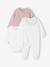 3-Piece Set for Newborns: Plain Knit Cardigan + Sleepsuit + Bodysuit rose - vertbaudet enfant 