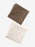Pack of 2 Muslin Squares for Babies, ENVIE DE FRAISE beige - vertbaudet enfant 