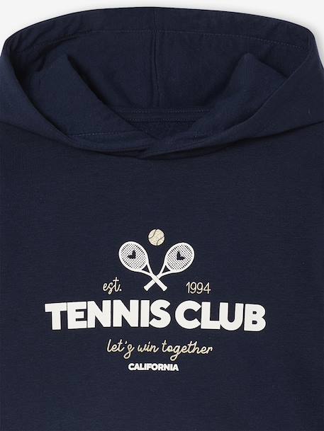 Hooded Sweatshirt & Joggers Sportswear Set for Girls navy blue - vertbaudet enfant 