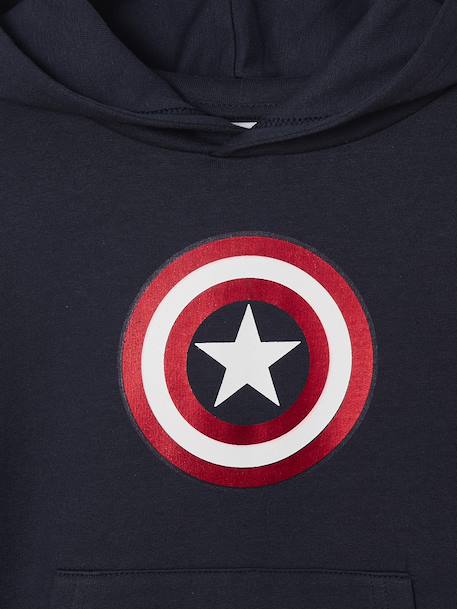 Marvel® AVENGERS Captain America hooded sweatshirt navy blue - vertbaudet enfant 