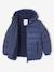 Doudoune à capuche doublée polaire garçon effet réfléchissant Gris+marine - vertbaudet enfant 