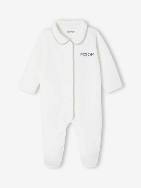Set of 3 Plain Knit Items for Newborns: Cardigan + Sleepsuit + Bodysuit sage green - vertbaudet enfant 