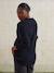 V-neck nursing clothes jumper in moss stitch and lace black - vertbaudet enfant 