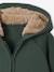 Zipped hooded fleece cardigan for babies fir green - vertbaudet enfant 