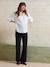 Embroidered Cotton Muslin Shirt, Maternity & Nursing white - vertbaudet enfant 