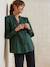 Openwork Cotton Blouse for Maternity & Nursing fir green - vertbaudet enfant 