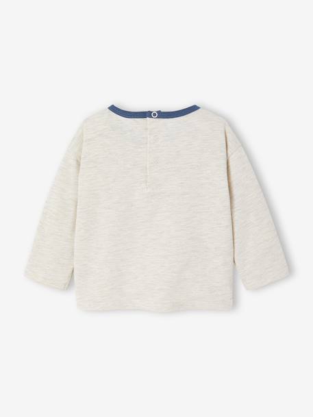 Long-sleeved baby t-shirt marl beige - vertbaudet enfant 