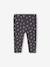 Printed Ribbed Knit Leggings for Babies anthracite+taupe - vertbaudet enfant 
