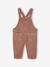 Dungarees in Pigment Dye Twill for Babies tomato red - vertbaudet enfant 