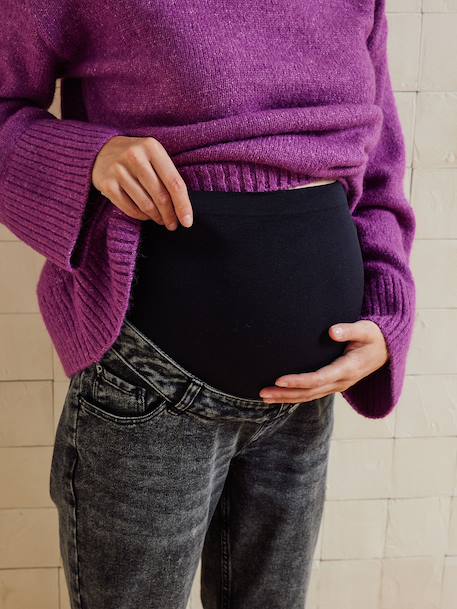 Jean de grossesse droit bandeau sans couture denim brut+denim gris+écru+stone - vertbaudet enfant 