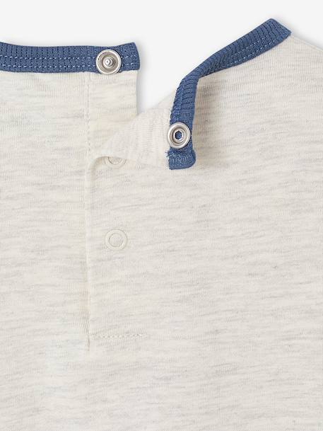 Long-sleeved baby t-shirt marl beige - vertbaudet enfant 