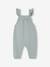 Dungaree in baby fleece sage green - vertbaudet enfant 
