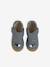Canvas touch-fastening slippers for babies printed blue - vertbaudet enfant 