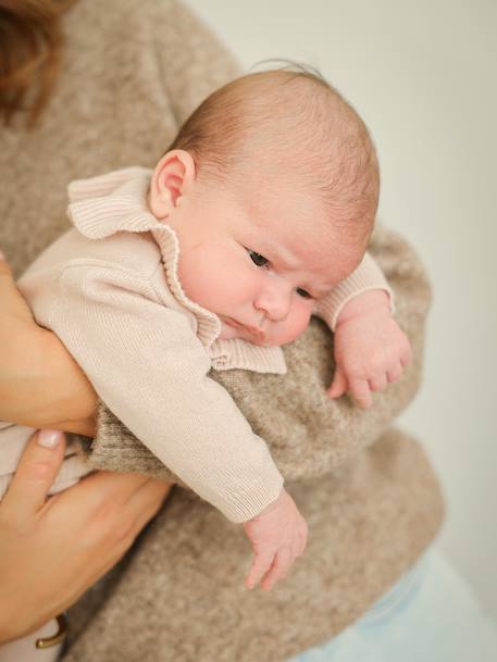 Customisable ENVIE DE FRAISE wool and cashmere newborn set blush - vertbaudet enfant 