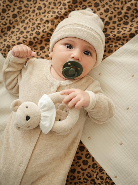 Coffret naissance mixte bébé personnalisable beige chiné - vertbaudet enfant 