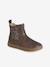 Boots fille cuir zippées bronze+camel+marine+vert - vertbaudet enfant 