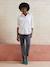 Pantalon de grossesse cigarette bandeau sans couture gris+noir - vertbaudet enfant 