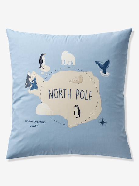 PÔLE NORD duvet cover set + pillowcase for children, with recycled cotton ocean blue - vertbaudet enfant 
