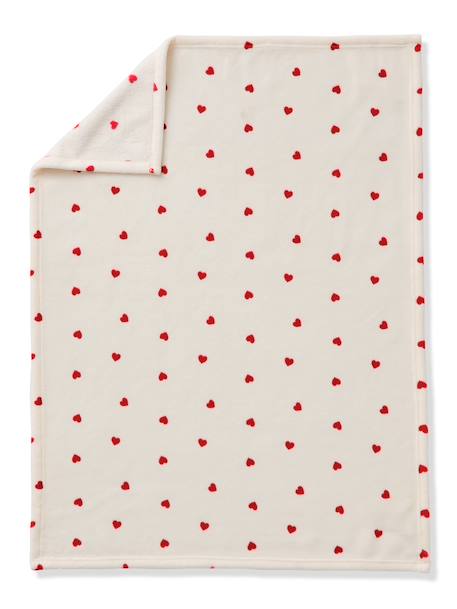 Plaid imprimé polaire personnalisable blanc imprimé+marron imprimé+multicolore+rouge imprimé - vertbaudet enfant 