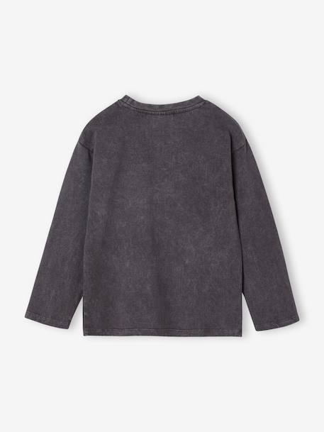 T-shirt with long sleeves AC DC® for boys anthracite - vertbaudet enfant 