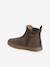 Boots fille cuir zippées bronze+camel+marine+vert - vertbaudet enfant 