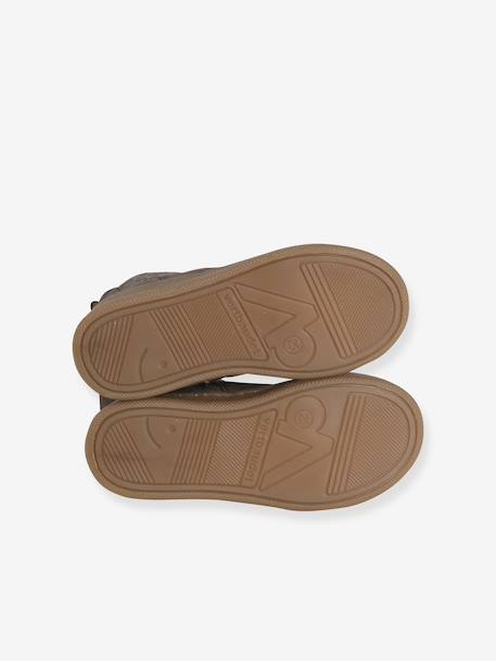 Leather Boots for Girls bronze+camel+green+navy blue - vertbaudet enfant 