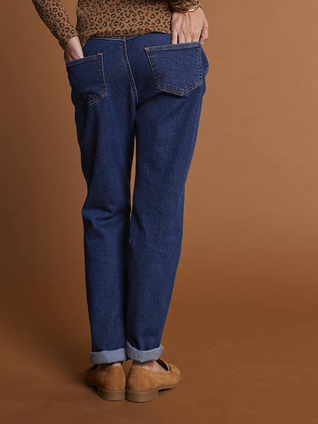 Jean de grossesse droit bandeau Seamless denim brut+stone - vertbaudet enfant 