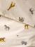 Essential WILD ANIMALS duvet cover set + pillowcase for children, with recycled cotton printed white - vertbaudet enfant 