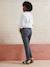 Pantalon de grossesse cigarette bandeau sans couture gris+noir - vertbaudet enfant 