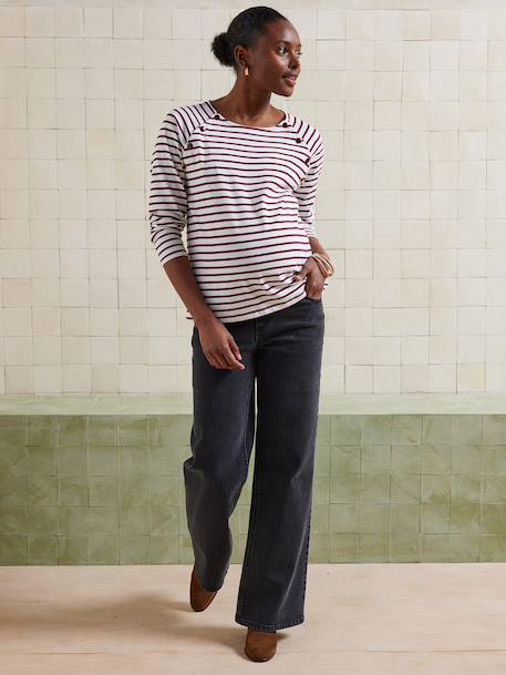 Wide Leg Jeans for Maternity 6439+brut denim - vertbaudet enfant 