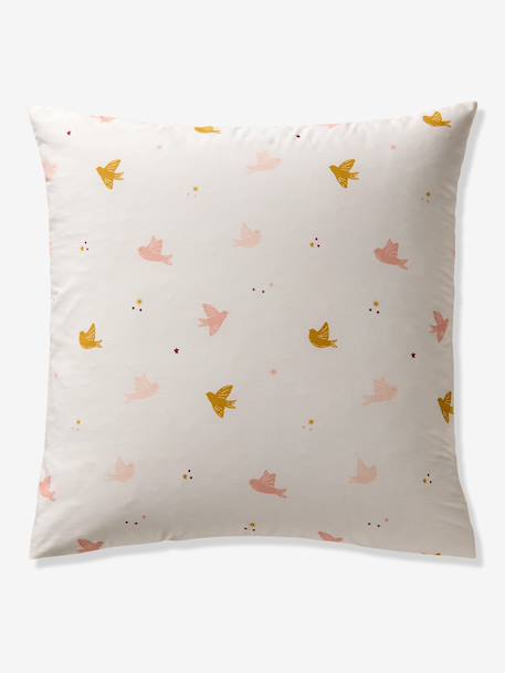 Duvet cover set + essential children's HIRONDELLES pillowcase, with recycled cotton printed white - vertbaudet enfant 