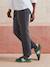 Pantalon de grossesse cigarette bandeau sans couture gris+noir - vertbaudet enfant 