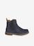 Leather Boots with Seams, for Girls black+brown+navy blue+set beige+taupe - vertbaudet enfant 