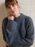 Round-Neck Jumper for Nursing, in Jersey Knit with Wool anthracite+fuchsia - vertbaudet enfant 