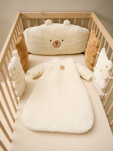 Baby Sleeping Bag with Detachable Long Sleeves, LITTLE BEAR vanilla - vertbaudet enfant 