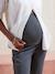 Pantalon de grossesse cigarette bandeau sans couture gris+noir - vertbaudet enfant 
