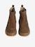 Leather Boots with Elastic & Zip for Girls camel - vertbaudet enfant 