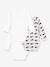 Pack of 3 Printed Long-Sleeved Wrapover Bodysuits for Babies, PETIT BATEAU white - vertbaudet enfant 
