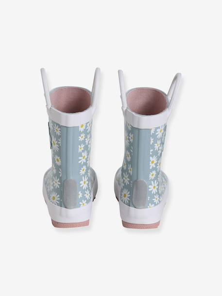 Printed Wellies for Toddlers printed beige+printed blue - vertbaudet enfant 