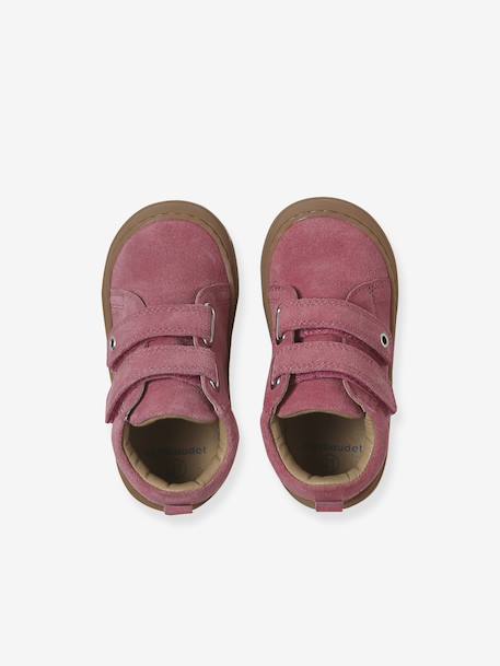 Soft Leather Ankle Boots for Babies, Designed for First Steps bronze+dusky pink+gold+mauve+printed beige+printed blue+printed green+printed pink+rose+rosy+set pink+turquoise - vertbaudet enfant 
