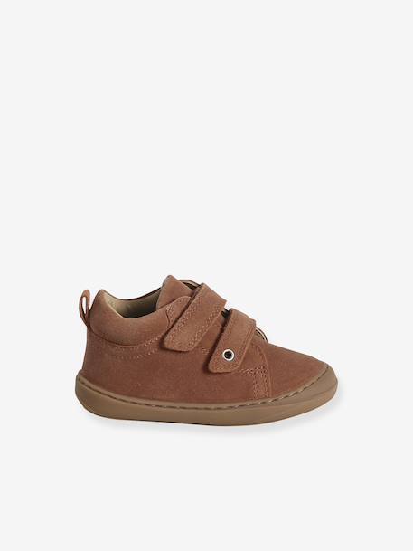Chaussures premiers pas bébé velcro beige+bleu+bleu électrique+chocolat+lot beige+lot marron+lot vert+marron+ocre+vert+vert sauge - vertbaudet enfant 