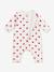 Quilted Cotton Jumpsuit with Heart Print for Babies, PETIT BATEAU white - vertbaudet enfant 